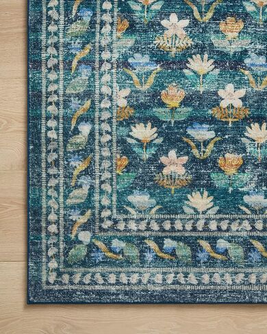 Loloi Rifle Paper Co. Courtyard Collection Cou-05 Emerald 2'-6 "x 7'-6" Runner Rug feat. Cloudpile in Saudi Arabia