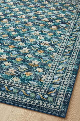 Loloi Rifle Paper Co. Courtyard Collection Cou-05 Emerald 2'-6 "x 7'-6" Runner Rug feat. Cloudpile in Saudi Arabia