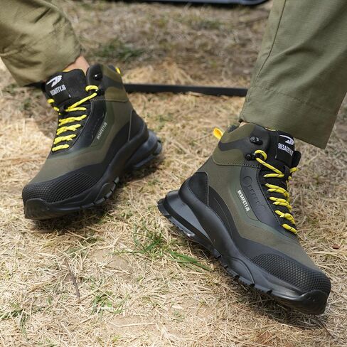 Work Safety Boots for Men and Women High Top Waterproof Lightweight Steel Toe Construction Shoes in Saudi Arabia