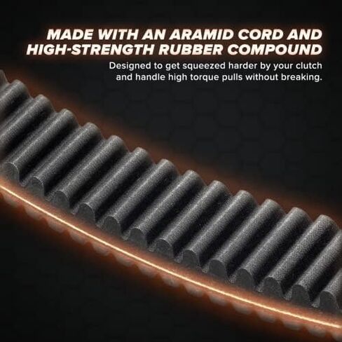 SuperATV Heavy-Duty CVT Drive Belt Compatible with Polaris Xpedition, Replaces OEM Part # 3211186, World's Best Drive Belt, Stronger Than Stock, 4340 Chromoly Steel, See Fitment in Saudi Arabia