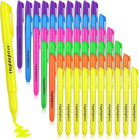 30 Pack Green Highlighters, Chisel Tip Dry-Quickly Highlighter Markers, No Bleed Highlighters for Office, School Supplies, and Study Essentials in Kuwait