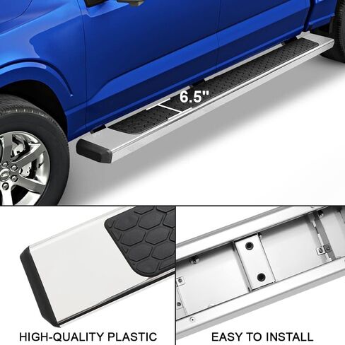 لوحات تشغيل 6.5 بوصة متوافقة مع 2009-2018 Dodge RAM 1500 Quad Cab (بما في ذلك 19-24 طراز كلاسيكي) و 2010-2024 RAM 2500 3500 Quad Cab. الخطوات الجانبية صخور شريحة NERF الحانات الفولاذ المقاوم للصدأ in Saudi Arabia