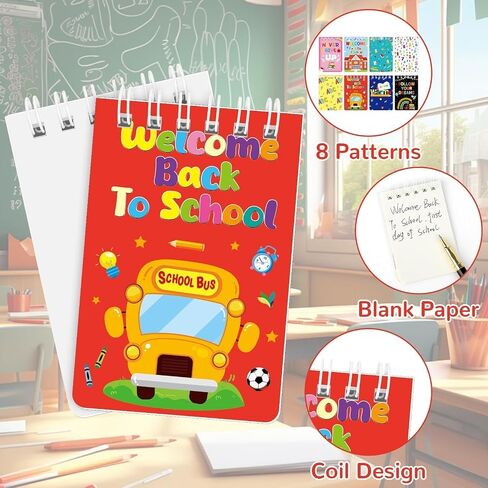 Marforever 24 Pack Mini Animal Protepads Cat Dog تحت عنوان الحفلات ، Cat Dog Mini Spiral Notepads Pet Kitty Gifts for Birthday Teacher Careing School Classroom Supplies Goodie Bags Stuffs in Kuwait