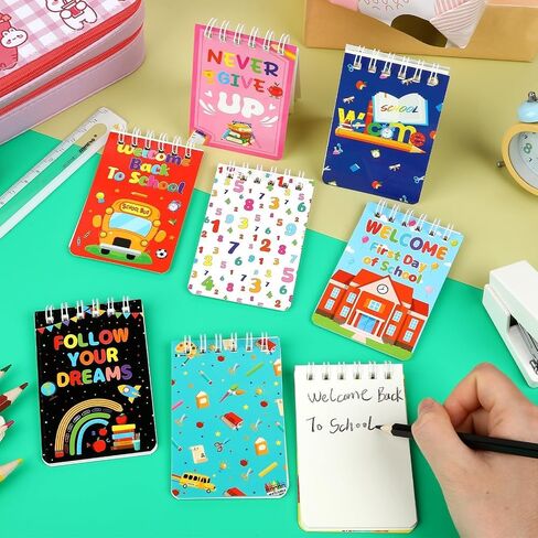 Marforever 24 Pack Mini Animal Protepads Cat Dog تحت عنوان الحفلات ، Cat Dog Mini Spiral Notepads Pet Kitty Gifts for Birthday Teacher Careing School Classroom Supplies Goodie Bags Stuffs in Kuwait