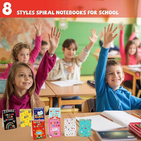 Marforever 24 Pack Mini Animal Protepads Cat Dog تحت عنوان الحفلات ، Cat Dog Mini Spiral Notepads Pet Kitty Gifts for Birthday Teacher Careing School Classroom Supplies Goodie Bags Stuffs in Kuwait