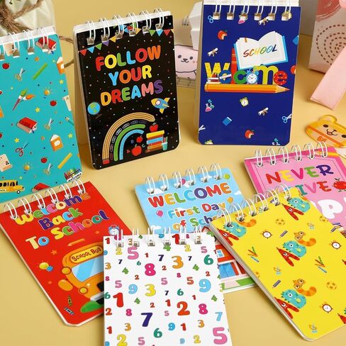 Marforever 24 Pack Mini Animal Protepads Cat Dog تحت عنوان الحفلات ، Cat Dog Mini Spiral Notepads Pet Kitty Gifts for Birthday Teacher Careing School Classroom Supplies Goodie Bags Stuffs in Kuwait