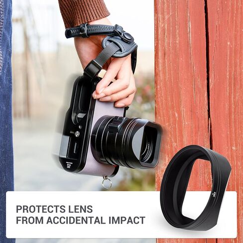 Metal Lens Hood with a Lens Cap for Leica Q3 Q2 Q Digital Camera Lens Replaces Leica Round Lens Hood Q Lens Cover (Not Compatible with Leica Original Lens Cap) in Saudi Arabia