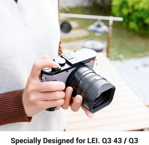 Metal Lens Hood with a Lens Cap for Leica Q3 Q2 Q Digital Camera Lens Replaces Leica Round Lens Hood Q Lens Cover (Not Compatible with Leica Original Lens Cap) in Saudi Arabia