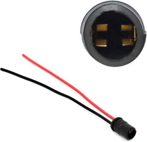 Michigan Motorsports Universal Rubber Socket Pigtail -Fits T10 and 194 Bulbs (6) in Saudi Arabia