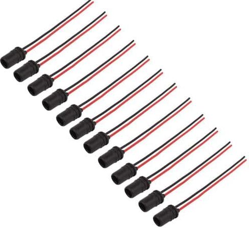 Michigan Motorsports Universal Rubber Socket Pigtail -Fits T10 and 194 Bulbs (6) in Saudi Arabia