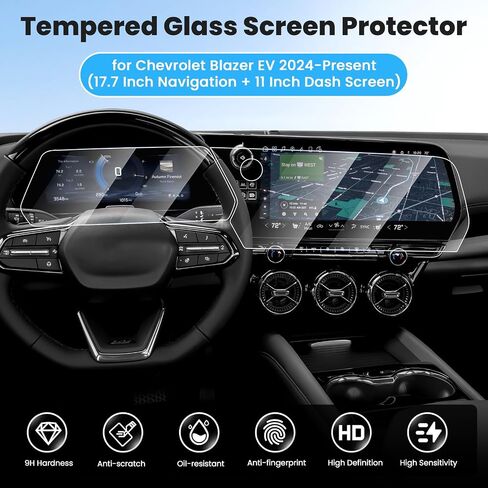 Screen Protector for 2021-2025 GMC Yukon (Denali/Denali Ultimate), 10.2 Inch Touch Screen Protector Tempered Glass Navigation Display Screen Cover Infotainment Protective Film in Kuwait