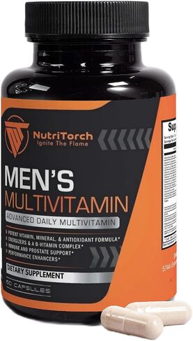 Multivitamin for Men – Adult Dietary Supplement with Vitamins A, C & D, Minerals & Antioxidants for Immune Support, Increased Energy & Mental Alertness - 60 Count in Saudi Arabia