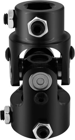 1" Round X 3/4" DD Steering U Joint Steering Shaft Universal Joint Coupling Black, 3-1/4" Overall Length 1-5/8" Outside Diameter in Saudi Arabia