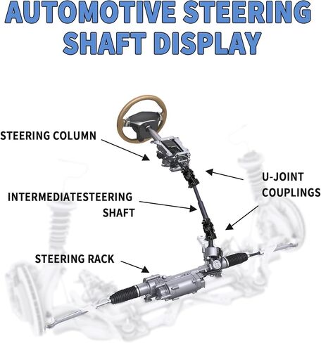 1" Round X 3/4" DD Steering U Joint Steering Shaft Universal Joint Coupling Black, 3-1/4" Overall Length 1-5/8" Outside Diameter in Saudi Arabia