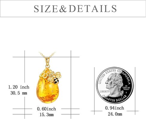 Tiger Rider Bee 925 Sterling Silver Necklace for Women Amber Pendant/Urn Jewelry for Mother's Christmas Anays Anniversary in Saudi Arabia