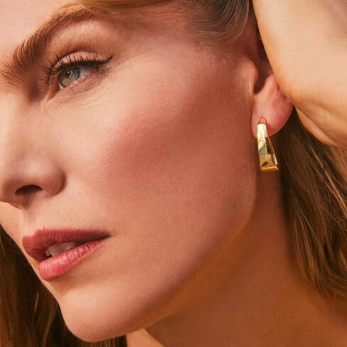 Kendra Scott Cadence Hoop Earring, 18k Gold Vermeil in Saudi Arabia