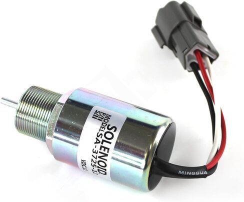 12V SA-3725-12 30A87-20404 30A87-20400 30A87-00040 Fuel Shutdown Solenoid Valve for Mitsubishi L2E L3E S3L S4L Engine Volvo Penta EC15 EC13 EC15 EC15B EC20 EC20B EC25 EC30 EC35 EC45 Mahindra Max-28 in Saudi Arabia