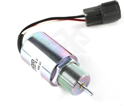 12V SA-3725-12 30A87-20404 30A87-20400 30A87-00040 Fuel Shutdown Solenoid Valve for Mitsubishi L2E L3E S3L S4L Engine Volvo Penta EC15 EC13 EC15 EC15B EC20 EC20B EC25 EC30 EC35 EC45 Mahindra Max-28 in Saudi Arabia