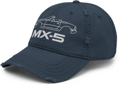 Miata MX-5 Cap for JDM Fans Project Tuner Car Club Distressed Dad Hat in Saudi Arabia