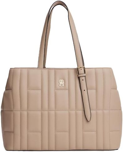 Tommy Hilfiger Lightweight Quilted Tote Bag with Adjustable Strap and Zip Pocket in Saudi Arabia