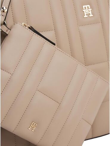 Tommy Hilfiger Lightweight Quilted Tote Bag with Adjustable Strap and Zip Pocket in Saudi Arabia