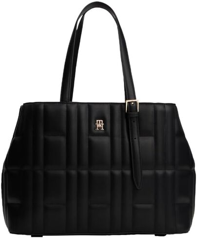 Tommy Hilfiger Lightweight Quilted Tote Bag with Adjustable Strap and Zip Pocket in Saudi Arabia