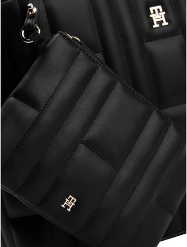 Tommy Hilfiger Lightweight Quilted Tote Bag with Adjustable Strap and Zip Pocket in Saudi Arabia