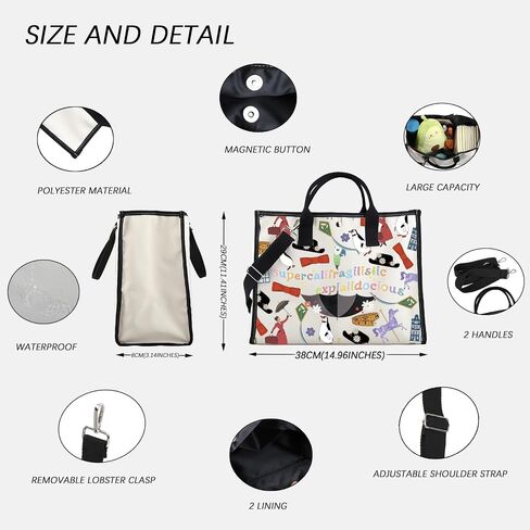 Fotap Mary Inspire Bag Bag Supercalifragilistic المظلة Mary Handbag Mary Musicals Lover Gift Mary Movie Counter Bag Bag in Kuwait