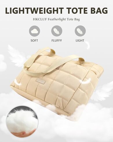 HKCluf elemted fuffer bag for women 20l lightweightlight large work bore tote bag bag bag bag bas in Kuwait