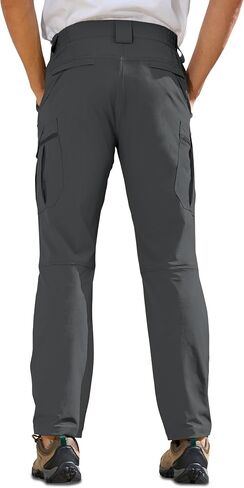 MOURCE Men's Lightweight Hiking Pants Quick Dry - Water Resistant Outdoor Cargo Pants for Men 7 Pockets in Kuwait