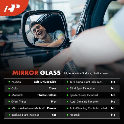 A-premium ide drive side drive non-the reced closp مع لوحة دعم متوافقة مع Hyundai Elantra 2017 2018 2019 2020-View View Flat Mirror in Saudi Arabia