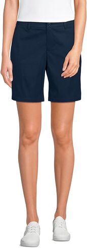 Lands' End School Uniform Women's Active Performance 9" Chino Shorts 10 Classic Navy in Saudi Arabia