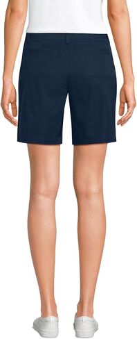 Lands' End School Uniform Women's Active Performance 9" Chino Shorts 10 Classic Navy in Saudi Arabia