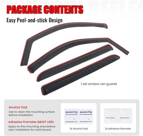Ikon Motorsports in Channel Window Vensors متوافقة مع 2014-2018 Chevy Silverado GMC Sierra 1500 & 2015-2019 2500 3500 HD CREW CAB ، حرس دخان أكريليك/ملون ، معالجات الرياح الجانبية 4pc in Saudi Arabia