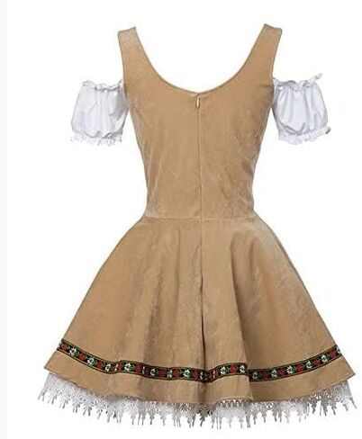 كوسوي النسائية الألمانية Dirndl اللباس قبالة الكتف Oktoberfest Beer Girl Costume in Kuwait