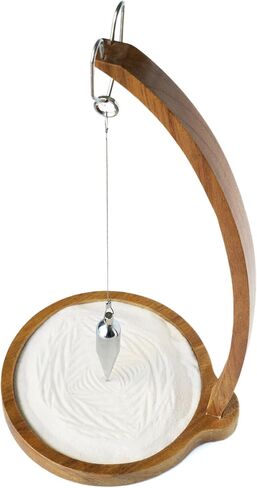 Kihomi Wooden Sand Pendulum | Magical Desktop Pendulum for Office and Home Decoration | Relaxing and Healing Creative Pendulum with Wood Level Gravity Science and Ornament Birthday Gift (Nature) in Kuwait
