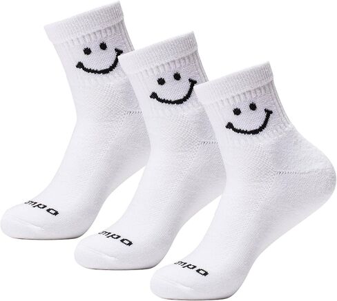 Performance Golf Socks – Breathable, Sweat-Wicking Premium Quarter-Height Socks with Signature Smiley (3-Pack) in Saudi Arabia