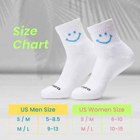 Performance Golf Socks – Breathable, Sweat-Wicking Premium Quarter-Height Socks with Signature Smiley (3-Pack) in Saudi Arabia