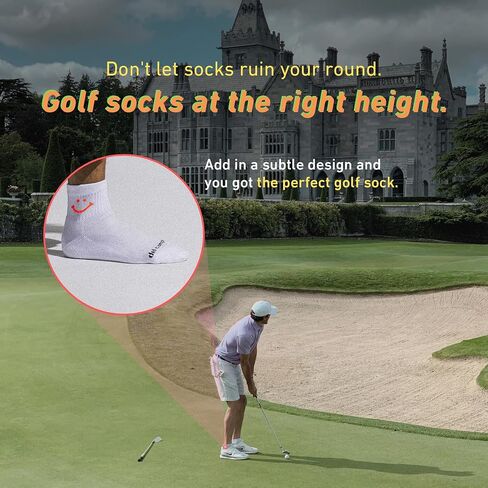 Performance Golf Socks – Breathable, Sweat-Wicking Premium Quarter-Height Socks with Signature Smiley (3-Pack) in Saudi Arabia