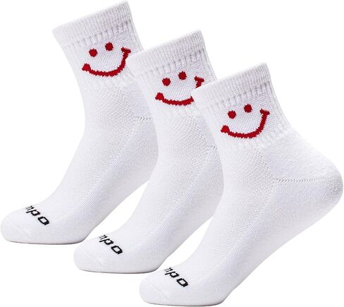 Performance Golf Socks – Breathable, Sweat-Wicking Premium Quarter-Height Socks with Signature Smiley (3-Pack) in Saudi Arabia