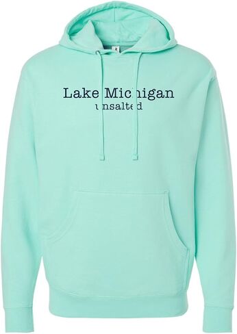 Lake Michigan Unsalted Modern Fit Unisex Hooded Sweatshirt in Saudi Arabia