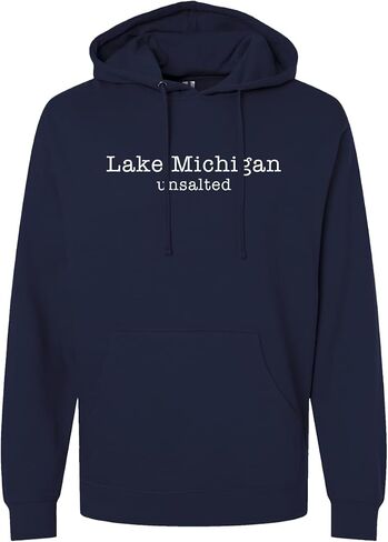 Lake Michigan Unsalted Modern Fit Unisex Hooded Sweatshirt in Saudi Arabia