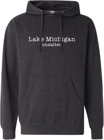 Lake Michigan Unsalted Modern Fit Unisex Hooded Sweatshirt in Saudi Arabia