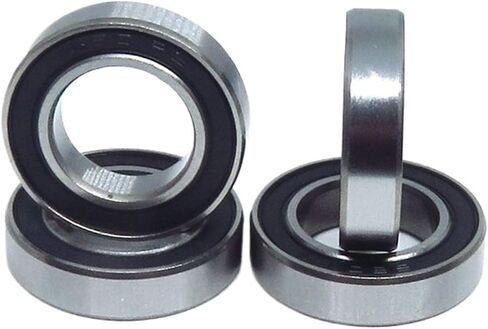 2pcs 6003 2RS Bearing 17 * 35 * 10 mm ABEC-3 6003 RS Bicycle Hub Front Rear Hubs Wheel 17x35x10mm 6003 2RS Balls Bearing in Saudi Arabia