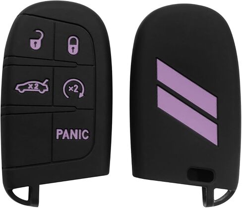 Key Fob Cover for Charger Challenger Durango Journey Dart, 5 Buttons Silicone Key Fob Case, Replacement Remote Control Key Fob Shell, Key Fob Skin Cover (Green, 1PC) in Saudi Arabia