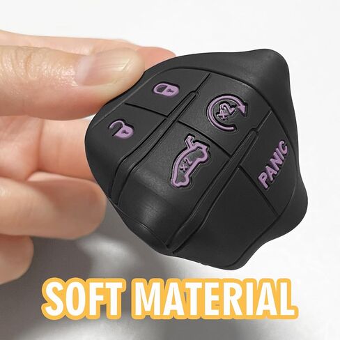 Key Fob Cover for Charger Challenger Durango Journey Dart, 5 Buttons Silicone Key Fob Case, Replacement Remote Control Key Fob Shell, Key Fob Skin Cover (Green, 1PC) in Saudi Arabia
