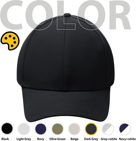 XXL Hats for Men Big Head ، Mens Quick Dry Cap ، XXL Golf Hats ، Performance Sun Hat للنساء القابل للتعديل للنساء (23.6 "-25.6") in Kuwait