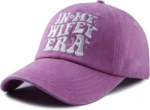 in My Wifey Era Hat for Women, Funny Adjustable Embroidered Cotton Bride Baseball Cap in Saudi Arabia