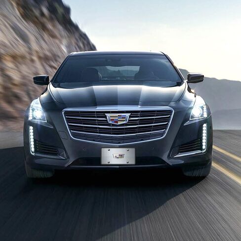 Made for Cadillac Crest New 3D Metal Logo Mirror Chrome Stainless Steel License Plate in Saudi Arabia
