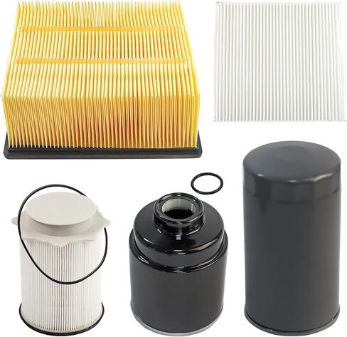 6.7L Cummins Diesel, Fuel/Water Separator Fuel Filter, Oil, Cabin Air, Air Filter Compatible with Ram Vehicle 2013-2018 2500 3500 4500 5500 Replaces# 68197867AA 68157291AA 05083285AA 68406048AA in Saudi Arabia